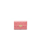 CHANEL CAVIAR MEDIUM FLAP WALLET ROSE PINK WITH GOLD CC LOGO