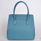 Hermes Toolbox H8688 Ladies 2way Blue Handbag