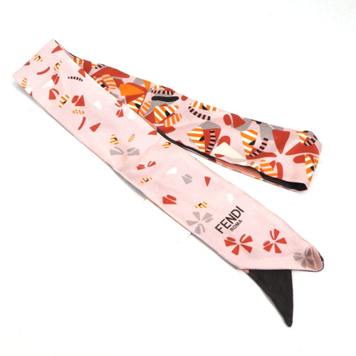 Fendi  pink Silk Scarf ()