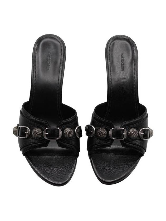 Balenciaga Cagole Sandal Heels Black