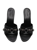 Balenciaga Cagole Sandal Heels Black