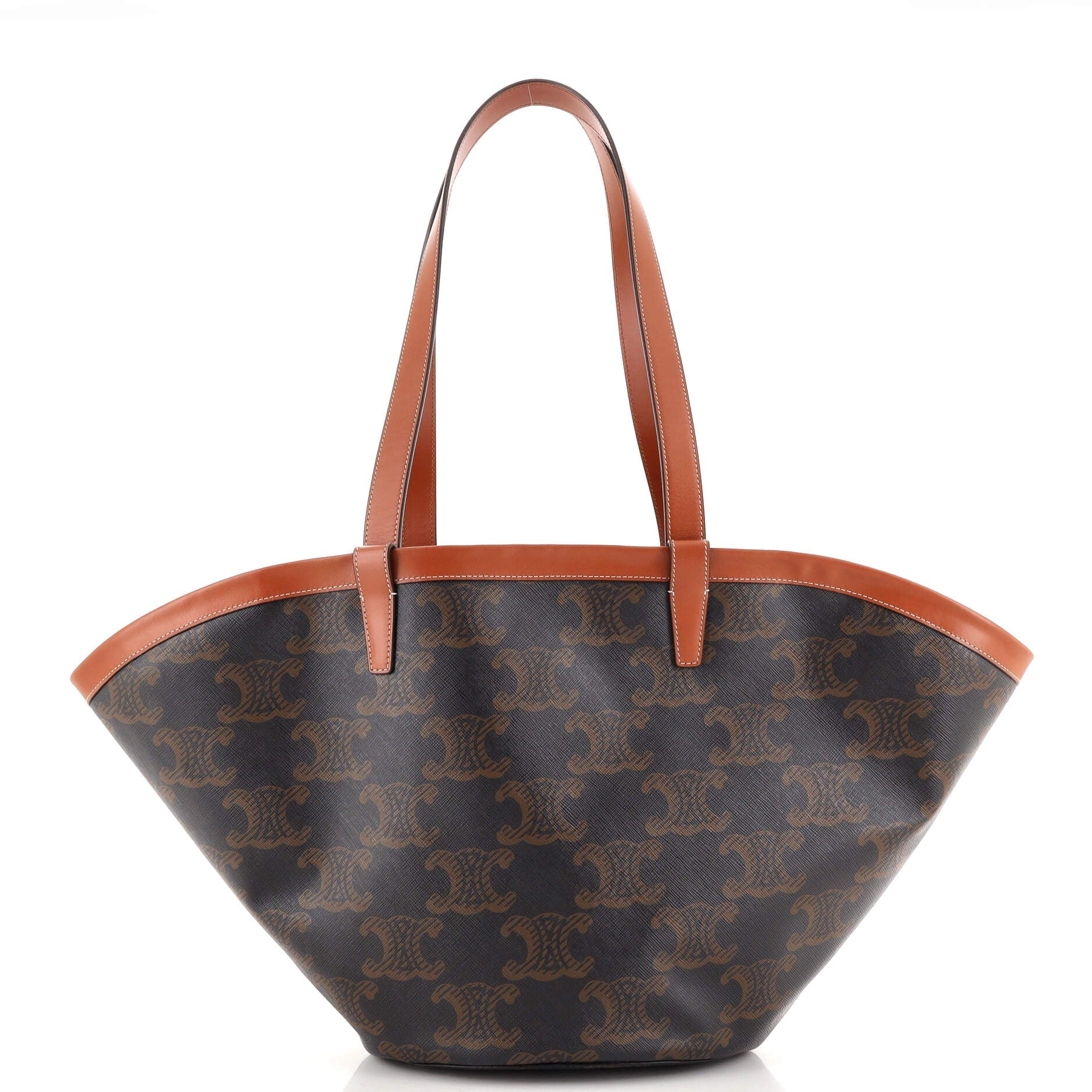 Celine Couffin Bag Triomphe Coated Canvas Medium