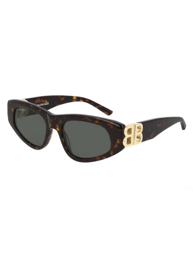 Balenciaga Eyewear BB0095S 002 Dynasty D Frame Sunglasses Havana