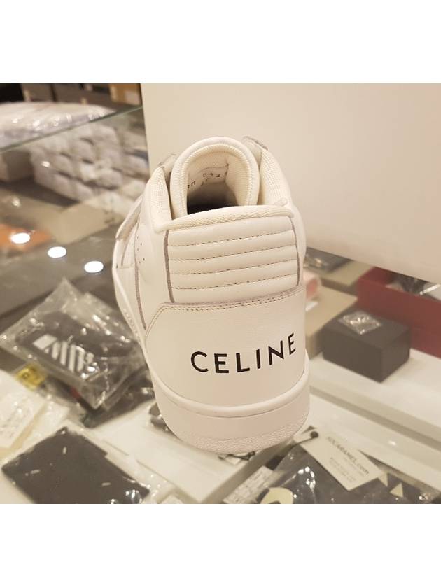 CELINE Velcro CT 02 Mid Top Sneakers White
