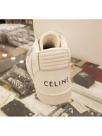 CELINE Velcro CT 02 Mid Top Sneakers White