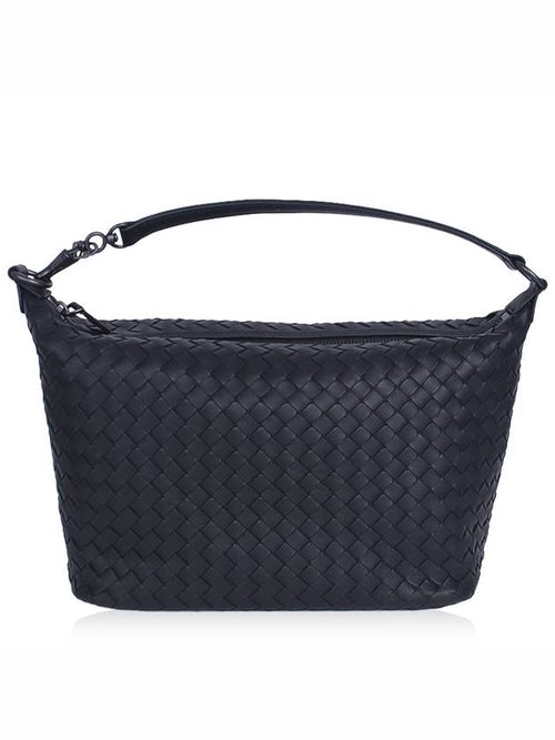 Bottega Veneta Women's Intrecciato Shoulder Bag Black