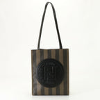 Fendi  Leather Coated Canvas Tote Bag ()
