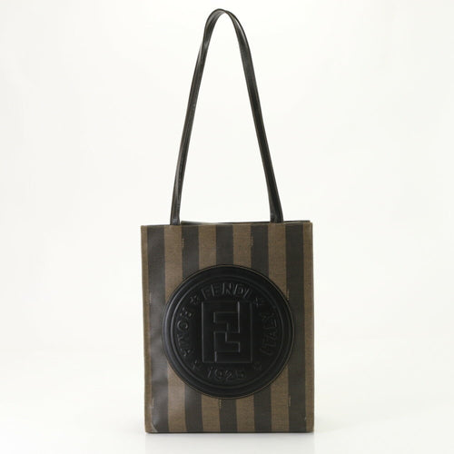 Fendi  Leather Coated Canvas Tote Bag ()