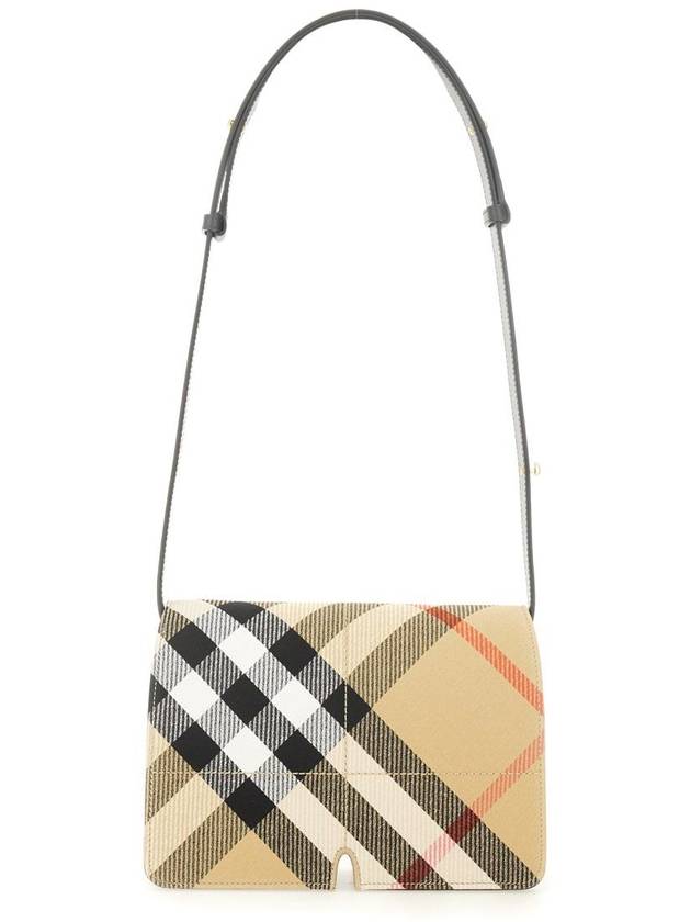 Burberry Snip Check Shoulder Bag Sand