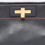 Fendi  Leather Medium Peekaboo Top Handle Bag