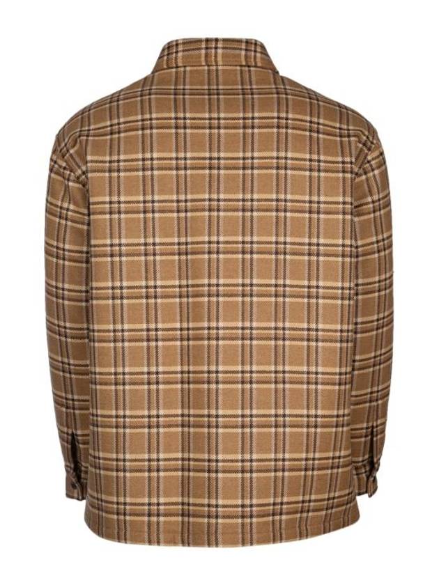 CELINE Check Overshirt Jacket Camel