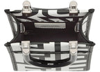 Fendi Sunshine Nero and Blanco Calfskin Leather Mini Bag