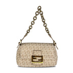 Fendi FF Monogram Mini Mama Baguette Shoulder Bag