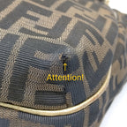 Fendi Brown Nylon Tote Bag