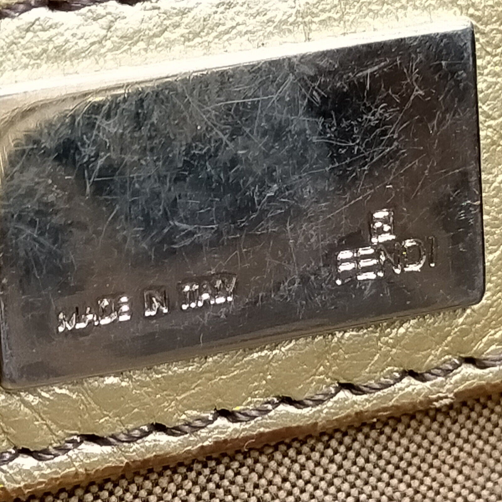 Fendi Brown Nylon Tote Bag