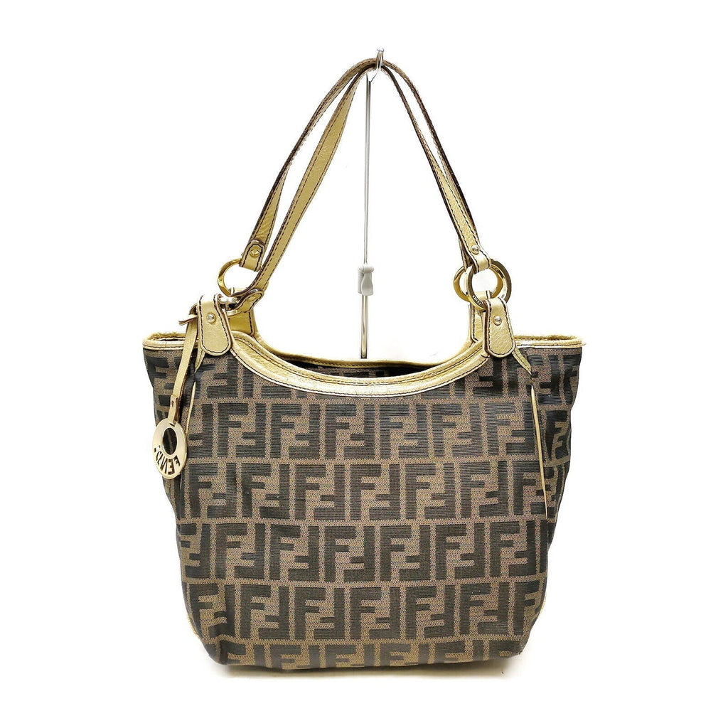 Fendi Brown Nylon Tote Bag