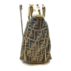 Fendi Brown Nylon Tote Bag