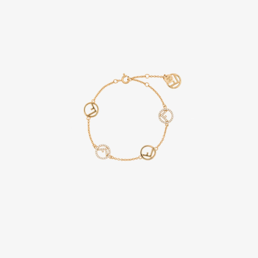 FENDI Logo Charm Bracelet