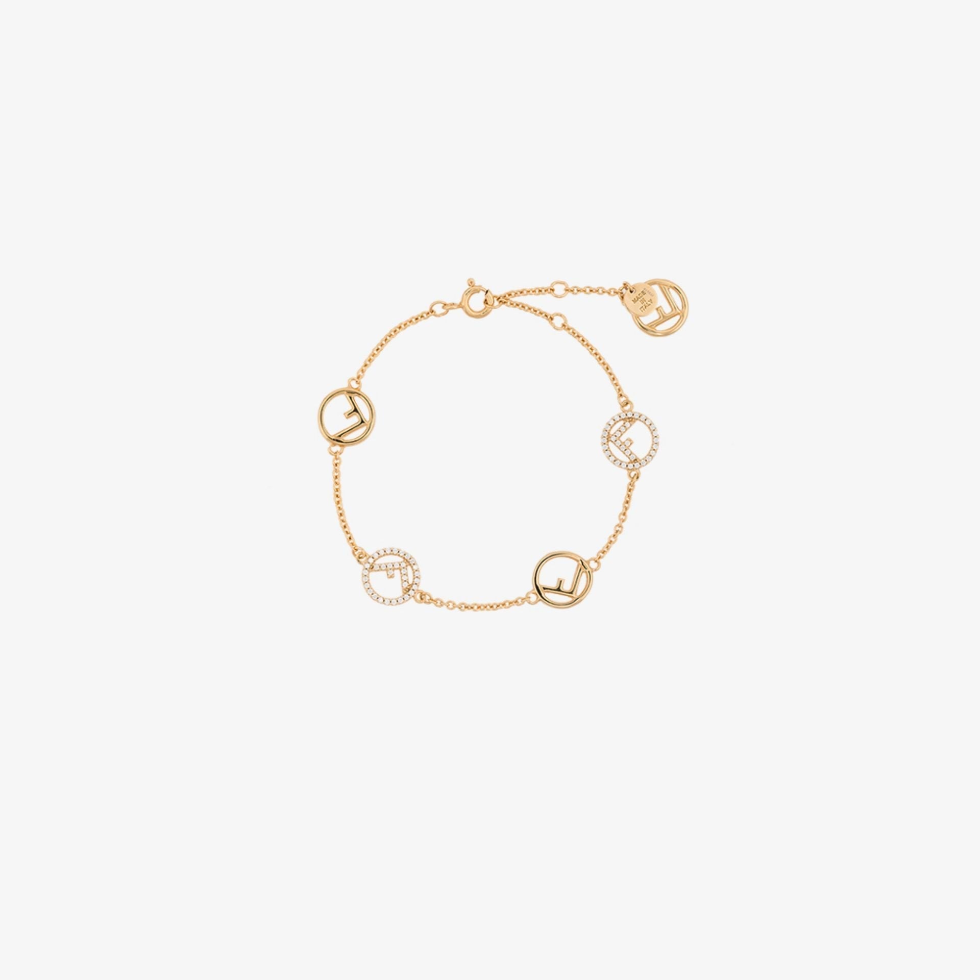 FENDI Logo Charm Bracelet