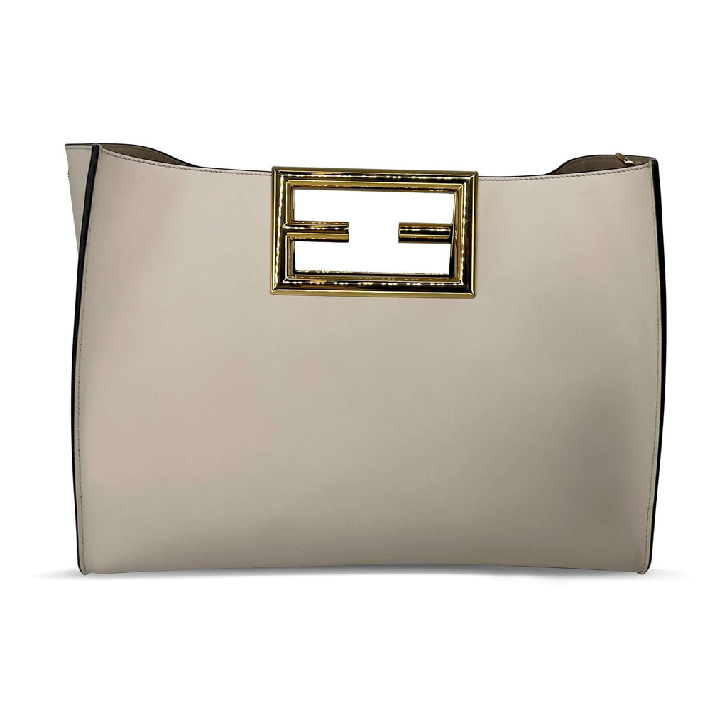 Fendi way tote bag off-white
