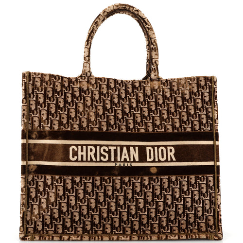 Dior Book Tote Oblique Velvet Large