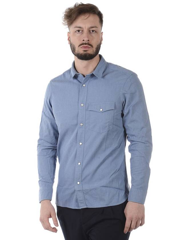 Burberry Long Sleeve Shirt 4056304AZZURRO LIGHT BLUE