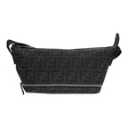 FENDI Zucca Canvas Shoulder Bag BlackFF3878A