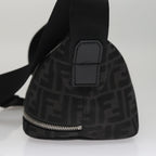 FENDI Zucca Canvas Shoulder Bag BlackFF3878A