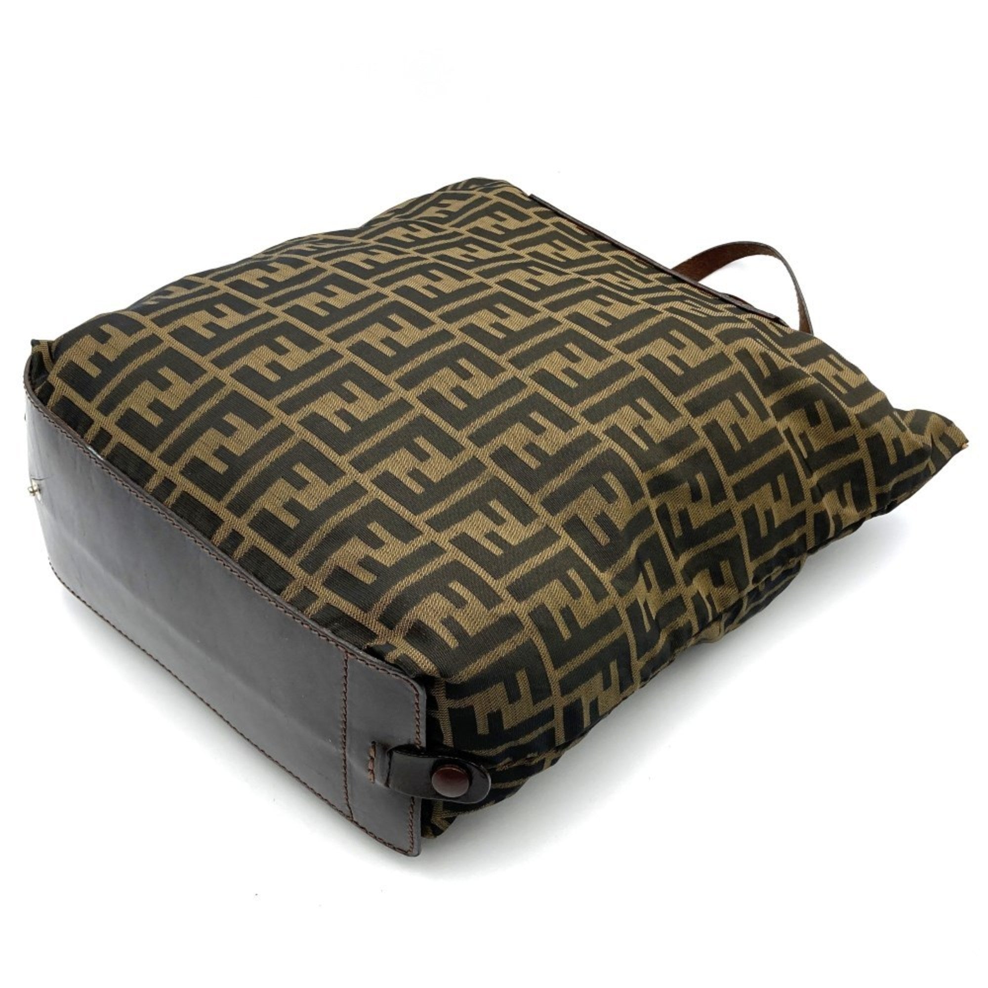 Fendi  Nylon Leather Tote Bag ()