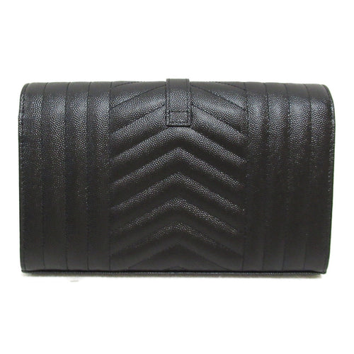 Saint Laurent Chain Shoulder Bag Leather Bag  Black 620280BOW921000