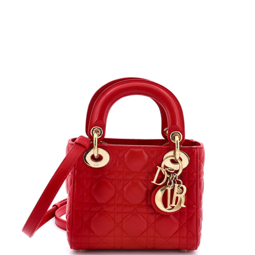 Dior Lady Dior Bag Cannage Quilt Lambskin Mini