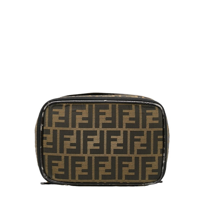 Fendi Brown Zucca Vanity Handbag