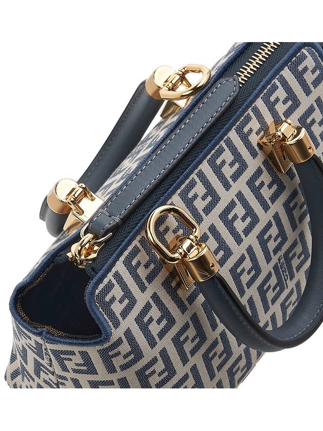 Fendi FF Small Fabric Tote Bag Blue