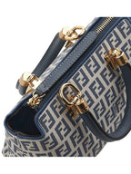 Fendi FF Small Fabric Tote Bag Blue
