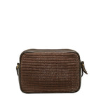 Saint Laurent Cassandra Tassel  Shoulder Bag 612542 Brown Raffia Leather
