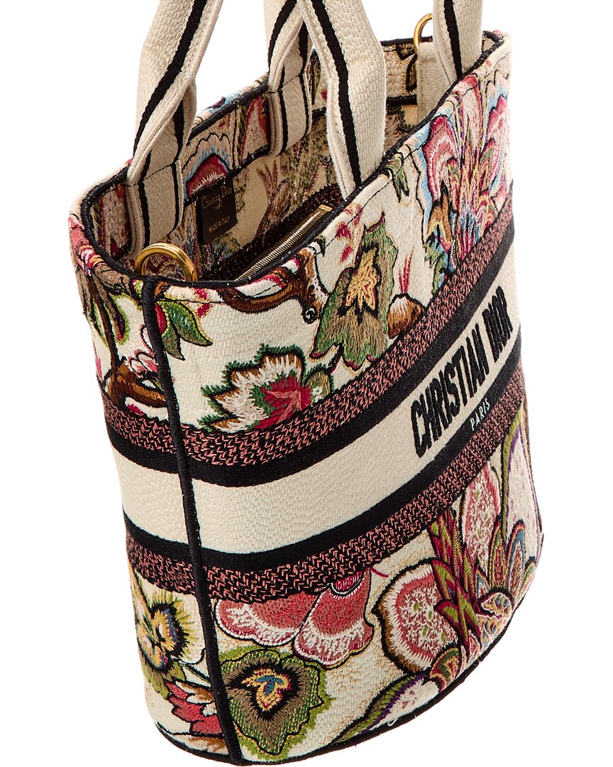 Dior Hat Canvas Basket Bag