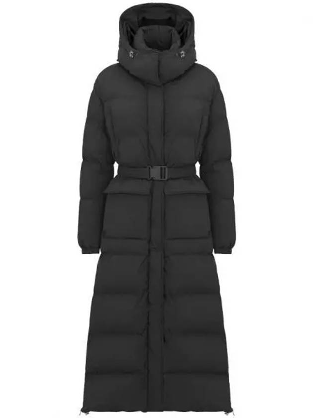 Belted Long Down Padding Black Dior