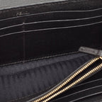 Fendi Black Leather 2Jours Continental Wallet