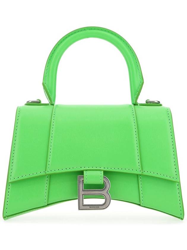 Balenciaga Hourglass Top Nano Tote Bag Green