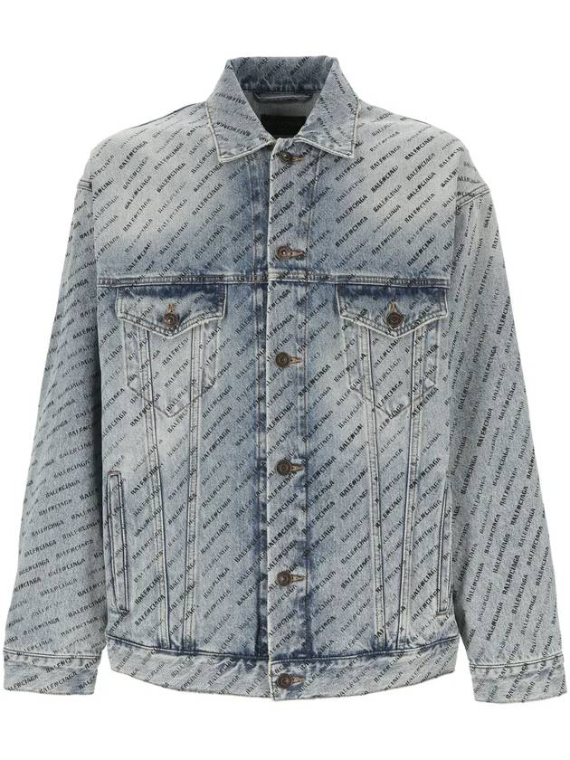 Balenciaga all-over logo print denim jacket 799555TQW66_4141