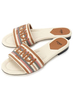 Fendi Signature Slides Slipper Beige