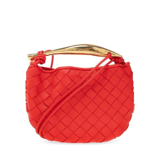 Bottega Veneta Women's Sardine Mini Handbag in Red | Size UNICA | 744267VCPP1