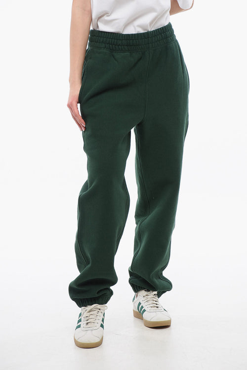 Burberry Fleeced Cotton Sweatpants with Cuffs