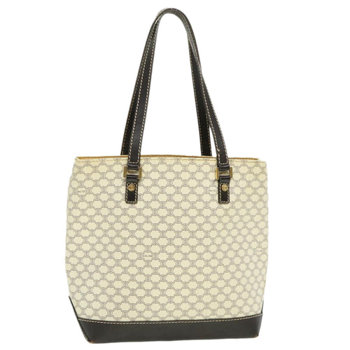 CELINE Macadam Canvas Tote Bag PVC Leather Whe  fm1320