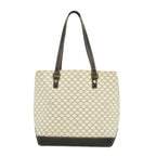 CELINE Macadam Canvas Tote Bag PVC Leather Whe  fm1320