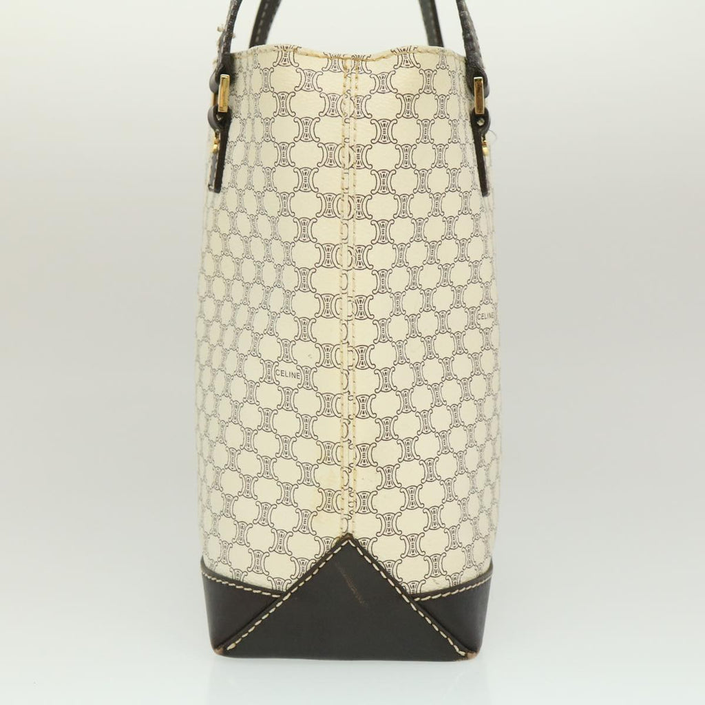 CELINE Macadam Canvas Tote Bag PVC Leather Whe  fm1320