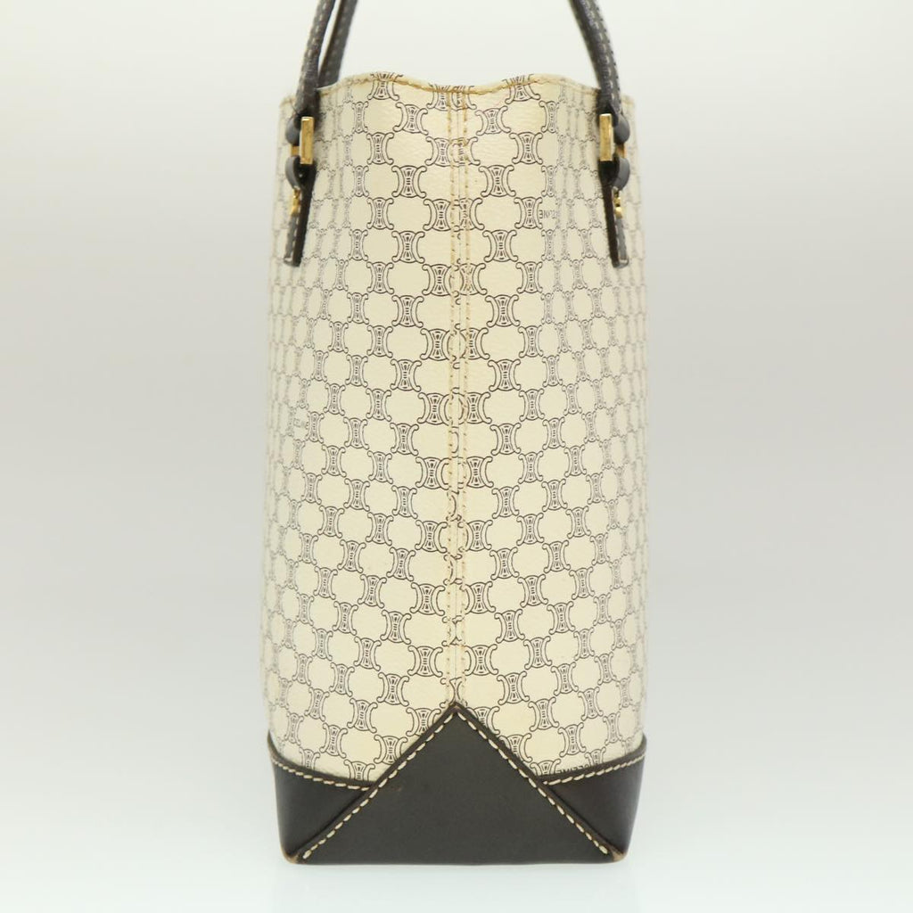 CELINE Macadam Canvas Tote Bag PVC Leather Whe  fm1320