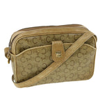 CELINE C Macadam Canvas Shoulder Bag Beige  fm1641