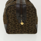 CELINE Macadam Canvas Hand Bag PVC Leather Brown  fm1746