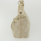 CELINE Macadam Canvas Shoulder Bag Beige  fm1927